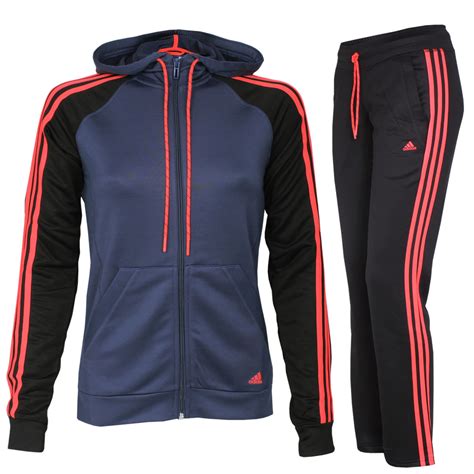 trainingsanzug damen von adidas gr 40 in blau mit kapuze|Adidas trainersanzug damen.